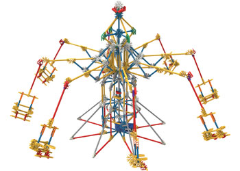 knex - 3-In-1 Amusement Park 744 pieces 3 builds - Modern Brands Australia