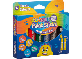 Little Brian Paint Sticks - Classic 6 pk - Modern Brands Australia