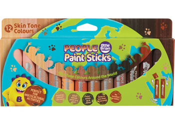 Little Brian - People Paint Sticks 12pk - Modern Brands Australia