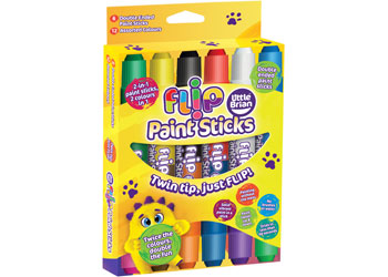 Little Brian - Flip Paint Sticks 6 pk - Modern Brands Australia