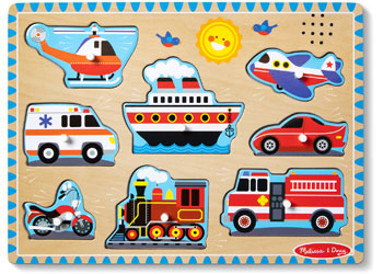 M&D - Vehicles Sound Puzzle - 8pc - Modern Brands Australia