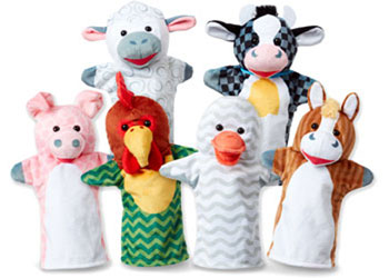 M&D - Barn Buddies Hand Puppets (6 Pc) - Modern Brands Australia