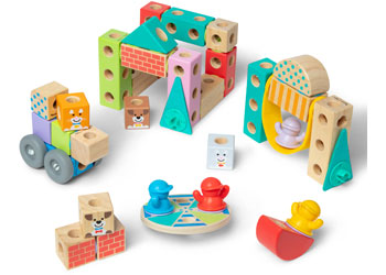 M&D - Blockables Town Play Set - Modern Brands Australia