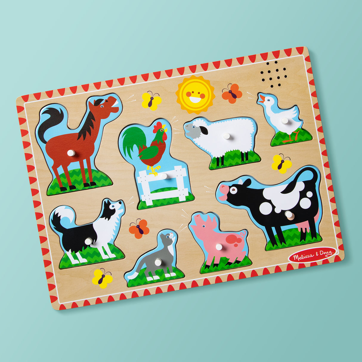 M&D - Farm Animals Sound Puzzle - 8pc - Modern Brands Australia