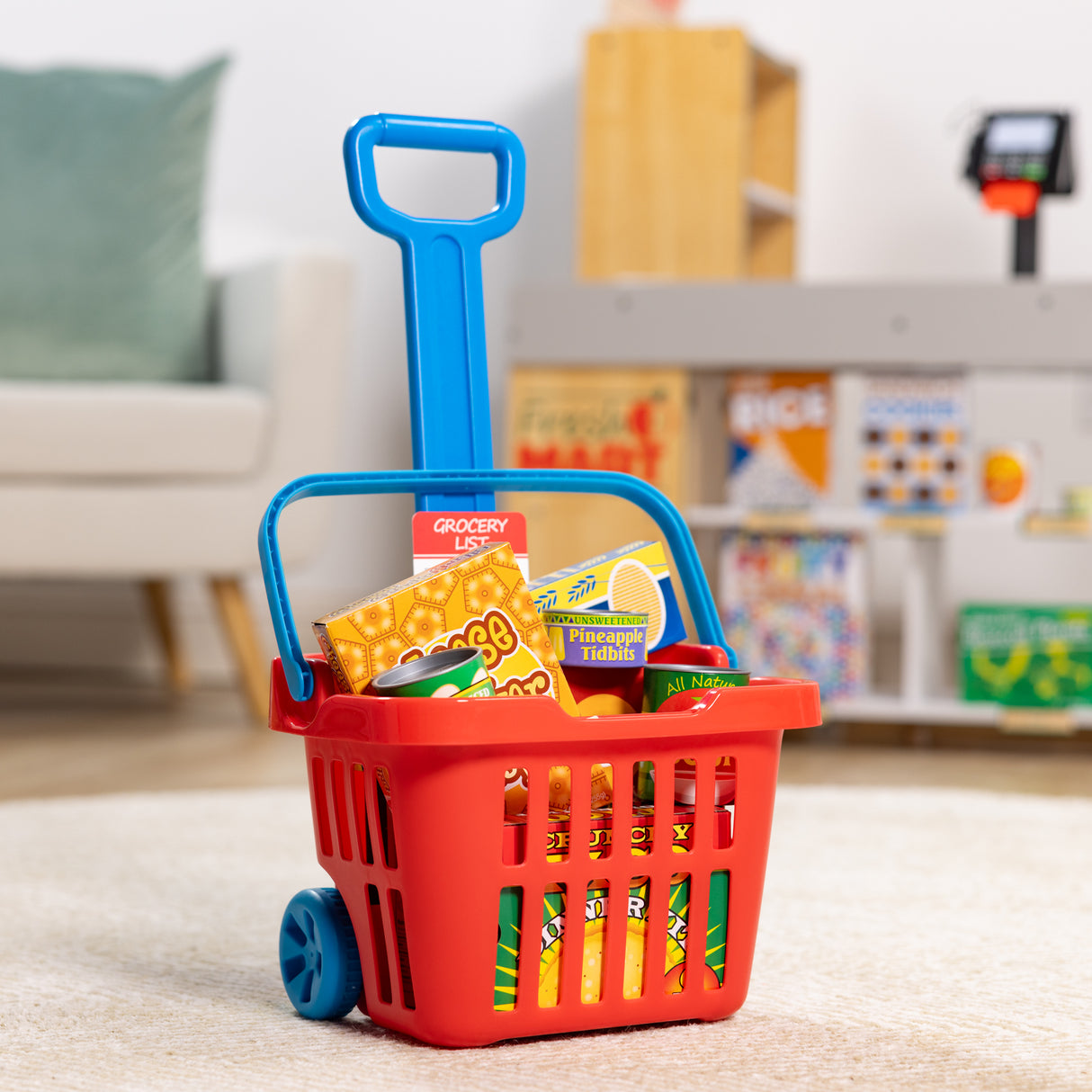 M&D - Fill & Roll Grocery Basket Play Set - Modern Brands Australia