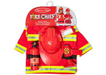 M&D - Fire Chief Costume Set - Pack of 3 - Modern Brands Australia