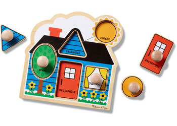 M&D - First Shapes Knob Puzzle - 4pc - Modern Brands Australia