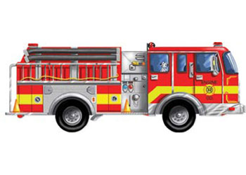 M&D - Giant Fire Truck Floor Puzzle 24pc - Modern Brands Australia