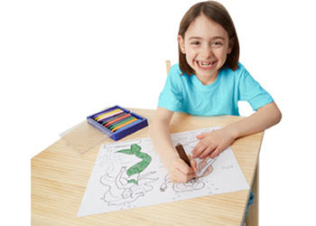 M&D - Jumbo Colouring Pad - Pink - Modern Brands Australia