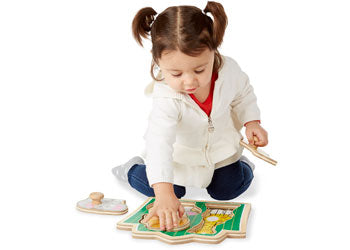 M&D - Jungle Friends Knob Puzzle - 3pc - Modern Brands Australia