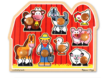 M&D - Large Farm Jumbo Knob Puzzle - 8pc - Modern Brands Australia