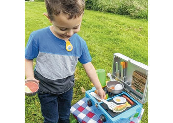 M&D Let's Explore - Wooden Camp Stove Play Set - Modern Brands Australia