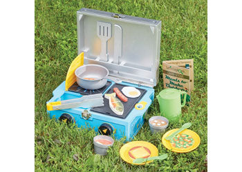 M&D Let's Explore - Wooden Camp Stove Play Set - Modern Brands Australia