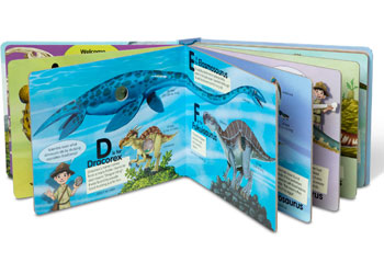 M&D - Poke-A-Dot - Dinosaurs A to Z Book - Modern Brands Australia