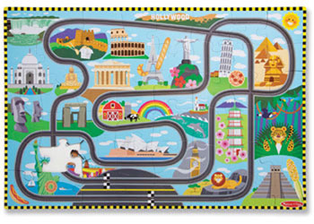 M&D - Race Around the World Tracks Floor Puzzle - Modern Brands Australia