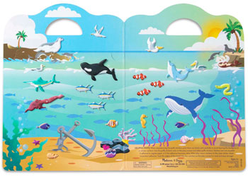 M&D - Reusable Puffy Sticker Play Set - Ocean - Modern Brands Australia