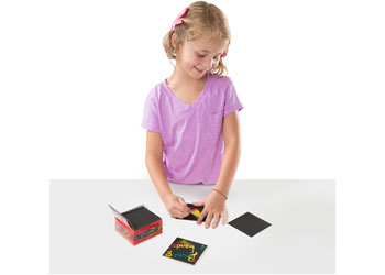 M&D - Scratch Art Rainbow Mini Notes Box - Modern Brands Australia