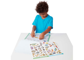 M&D - Seek & Find Sticker Pad - Animals - Modern Brands Australia
