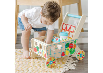 M&D - Wooden Grow with Me Grocery Cart - Modern Brands Australia