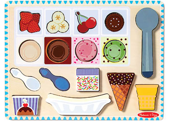 M&D - Wooden Ice Cream Magnetic Puzzle Play - Modern Brands Australia