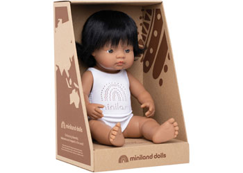 Miniland - Baby Doll - Hispanic Girl 38cm - Modern Brands Australia