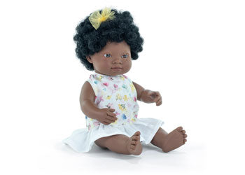Miniland -Mf&E Baby Doll African Girl 38Cm - Modern Brands Australia