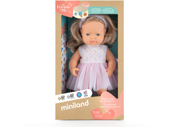 Miniland -Mf&M Baby Doll Blonde Girl 38Cm - Modern Brands Australia