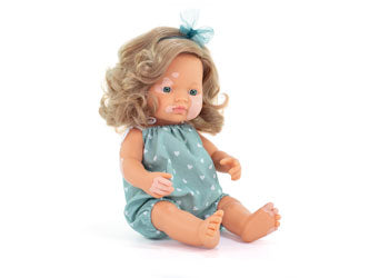 Miniland -Mf&M Baby Doll Girl W/Vitiligo 38Cm - Modern Brands Australia