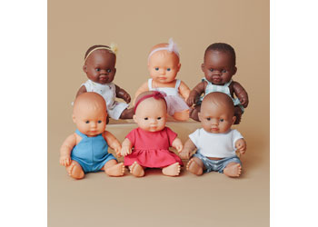 Miniland -Mf&M Set Of 6 Baby Dolls 21Cm - Modern Brands Australia