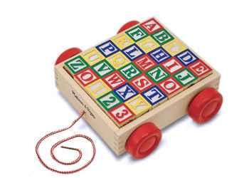 M&D - Classic ABC Block Cart - Modern Brands Australia