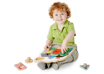 M&D - First Shapes Knob Puzzle - 4pc - Modern Brands Australia