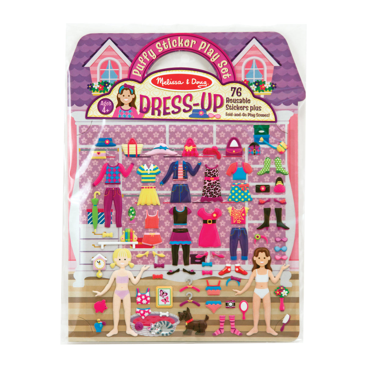 Melissa & Doug - Reusable Puffy Sticker Play Set - Dress-Up