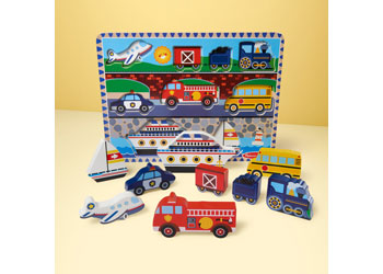 M&D - Vehicles Chunky Puzzle - Modern Brands Australia