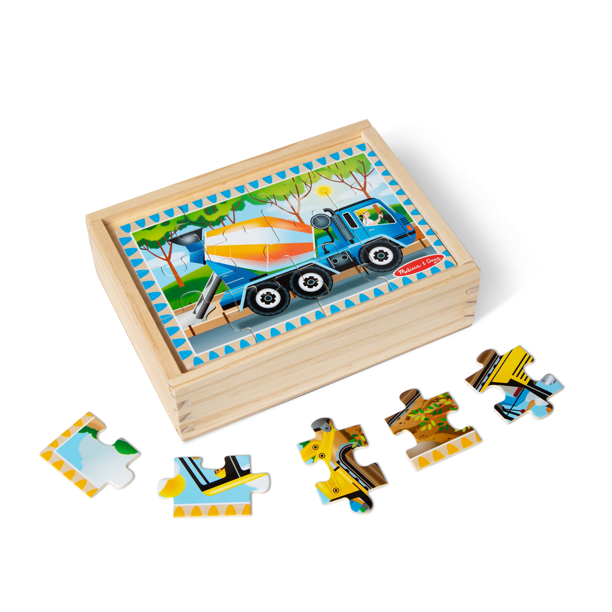 Melissa &Doug - Construction Puzzles in a Box