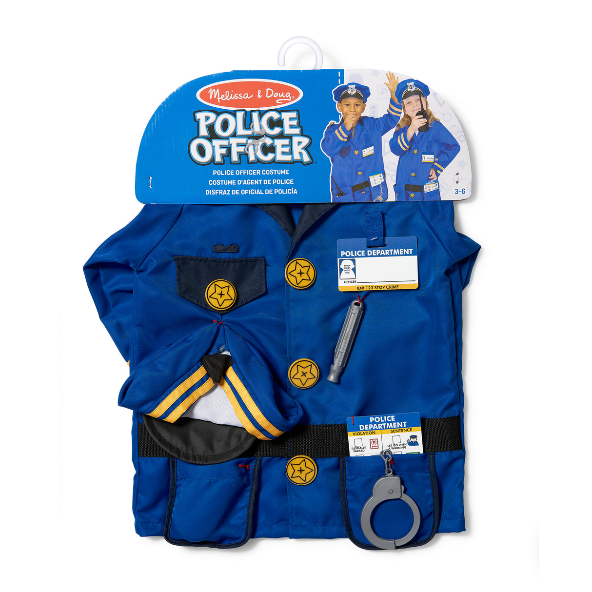 Melisssa &Doug - Police Role Play Costume Set - Pack of 3