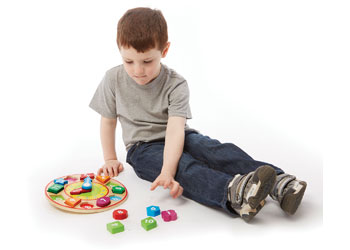 M&D - Wooden Shape Sorting Clock - Modern Brands Australia