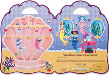 M&D - Reusable Puffy Sticker Play Set - Mermaid - Modern Brands Australia
