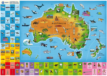 Orchard Jigsaw - Map of Australia & New Zealand - Modern Brands Australia