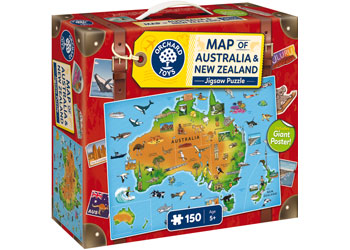 Orchard Jigsaw - Map of Australia & New Zealand - Modern Brands Australia