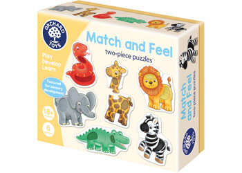 Orchard Toys - Match & Feel 2Pc Puzzles - Modern Brands Australia