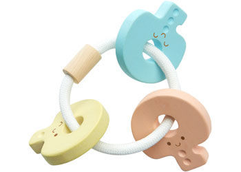 PlanToys - Key Rattle - Pastel - Modern Brands Australia