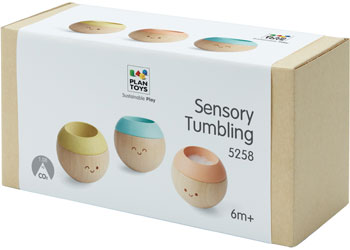 Plan Toys - Sensory Tumbling Faces - Set of 3 - Modern Brands Australia