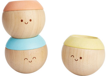 Plan Toys - Sensory Tumbling Faces - Set of 3 - Modern Brands Australia