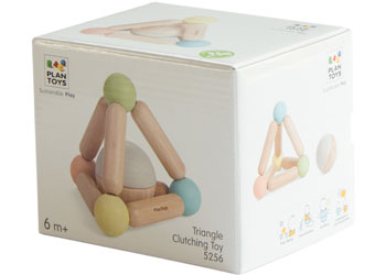 Plan Toys - Triangle Clutching Toy Pastels - Modern Brands Australia
