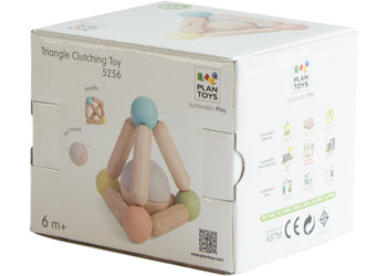 Plan Toys - Triangle Clutching Toy Pastels - Modern Brands Australia