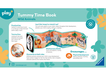 Play+ Tummy Time Book: Wild Animals - Modern Brands Australia