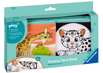 Play+ Tummy Time Book: Wild Animals - Modern Brands Australia