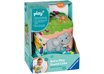 Play+ Roll & Play Sound Cube: Wild Animals - Modern Brands Australia
