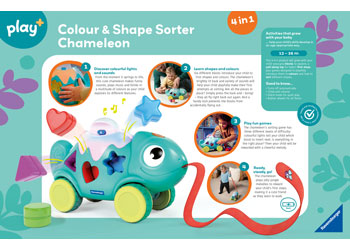 Play+ Colour & Shape Sorter: Chameleon - Modern Brands Australia