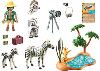 Playmobil - Photographer with zebras - Modern Brands Australia